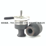 Эми Клаундллар Дым Боул Черный середина штата Край 12 -отверстие кальян арабский табачный батон