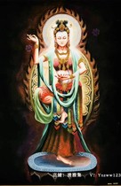 Newvari Puxian Bodhisattva Lotus Guanyin Bodhisattva Nepal pure hand-painted thangka hanging painting Niuli