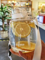 Japan oversize water cup childrens straw large belly cup 1300ml high temperature resistant double drink water kettle adult