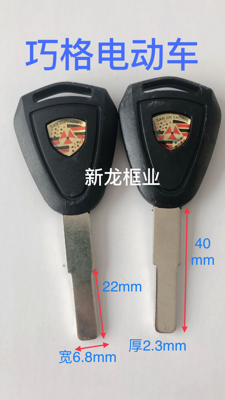6179 SMART ELECTRIC CAR KEY BLANK MOTOR CAR KEY BLANK FLAT BLADE INNER MILLING GROOVE KEY BLANK
