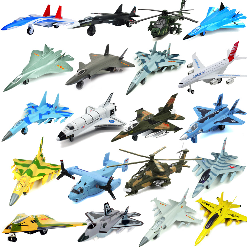 Alloy Fighter Jet Helicopter Model Children Resilience Toys Emulation China American Aircraft Metal Audible