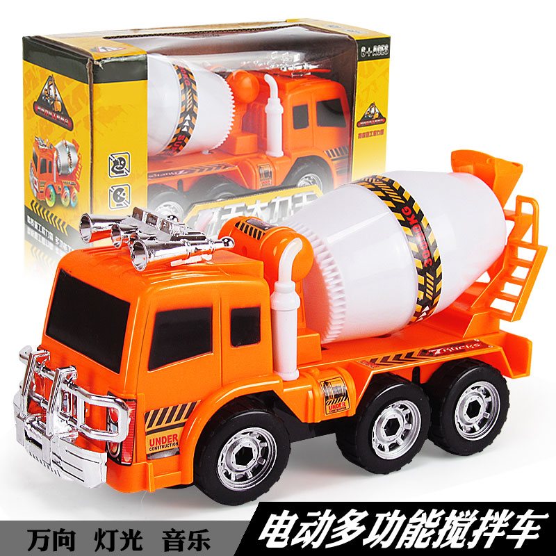 Electric engineering car cement mixer music light children electric universal toy car toy car toy