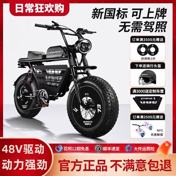 Super73Y1S 20inch New National Standard Retro Electric Bicycle Adult Women's Small Battery Bike