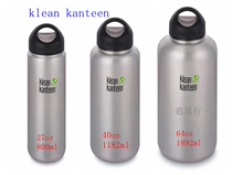 Klean Kanteen 304 food grade stainless steel single layer wide mouth water pot Water cup Travel tea drink