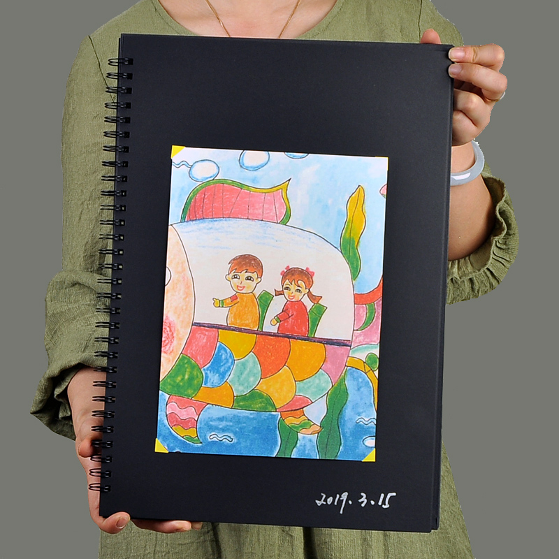 Words Benny creative All Black Ben 300g thickened Black Caine Page Diy hand-painted graffiti Pink framed copy of this book Reguben