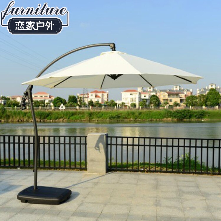 Banana umbrella beach villa umbrella outdoor umbrella Mediterranean umbrella advertising hand push garden stall umbrella