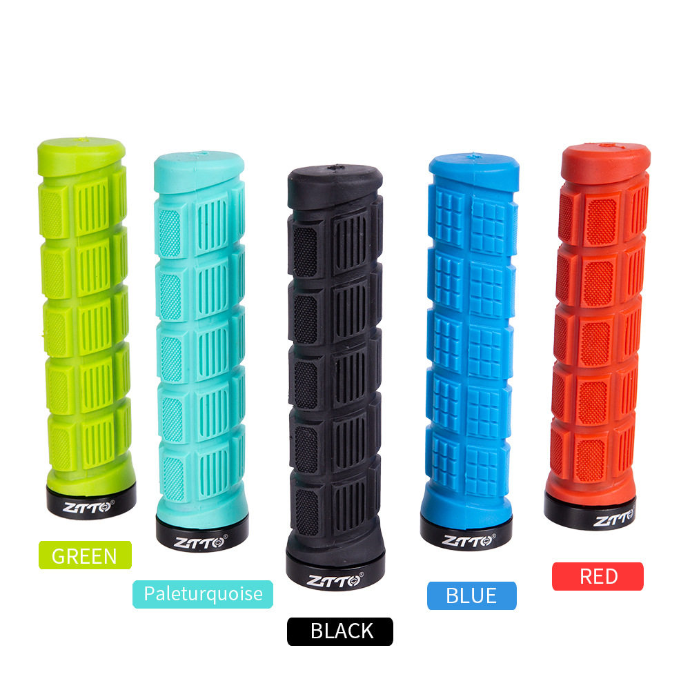 Bicycle handlebar Climbing Bike Grip Dead Flying Aluminum Alloy Single Side Lock Dead Rubber Anti-Slip Shock Absorbing Riding