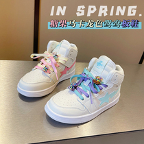 Small Crooked Boy Clothes 2022 Spring Autumn Season New Sneakers Baby Boy Shoes Children High Help Casual Shoes