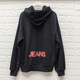 ABLEJEANS ຂອງແມ່ຍິງ OVERSIZE terry cloth loose sweatshirt trendy printed hooded pullover autumn fashion trendy