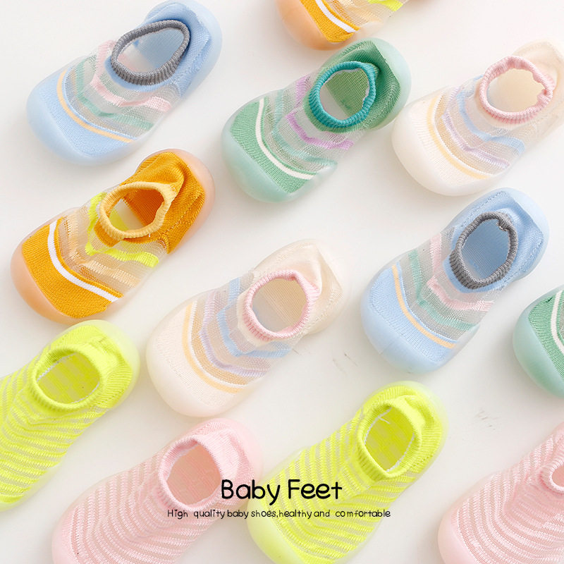 Baby Flooring Socks Non-slip Soft Bottom Breathable Baby Shoes School Walking Socks Anti-Children Anti-Cool Indoor Socks Child Summer