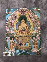 Shakyamuni Tangka embroidered embroidery of Tibet Buddha Portrait painting of Tibetan Buddha