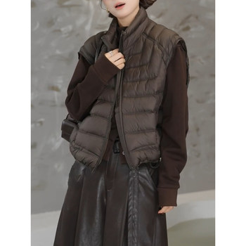 Light ribbed down vest vest jacket