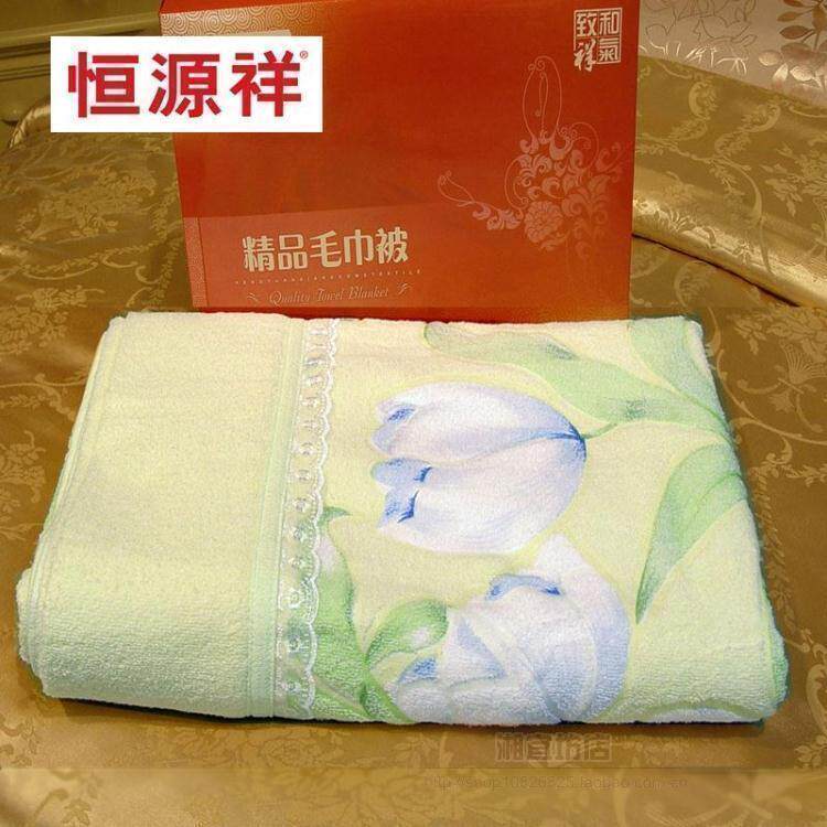 Constant Source Xiang Full Cotton Thickened Wool Towels Quilted By Towel Blanket Air Conditioning Blanket Double-sided Pure Cotton Cover Blanket Old Promotion Home Textiles