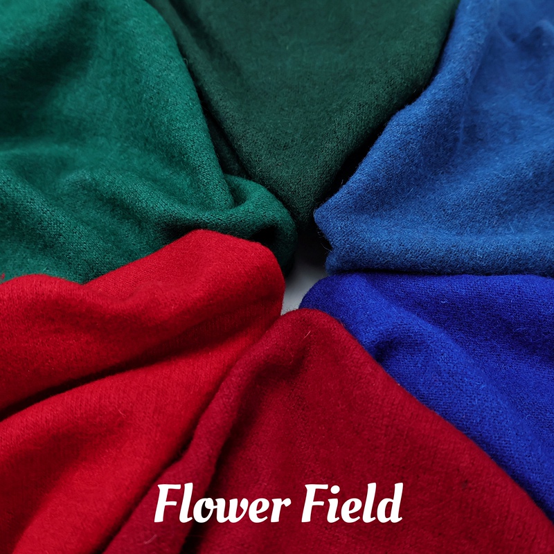 Stretchy and Drapey Multi-Color 80% Wool Knitted Wool Fabric for Dresses, Pants, and Coats