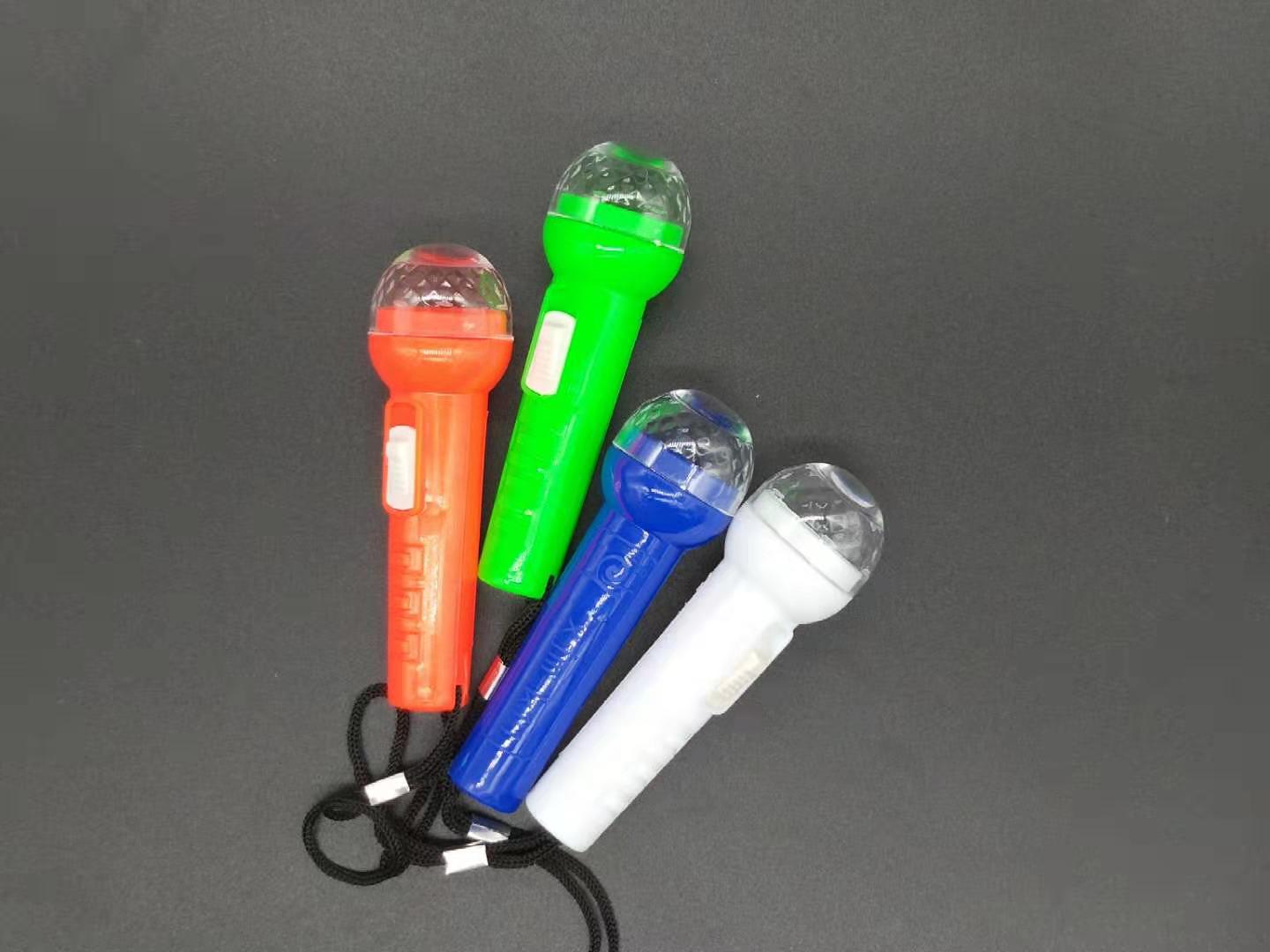 New mini flashlight with stage effect tube Kindergarten children's prize gift Scan code line plus gift