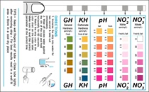 水质检测5合1试纸条50条硝酸盐亚硝酸盐淡水海水酸碱度碳酸盐硬度
