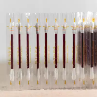 Iodophor cotton swab newborn baby belly button disinfection wound cleaning disposable disinfection double-headed iodophor cotton swab