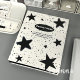 Ins style black star card book warm color A5 loose-leaf four-grid 3-inch hard shell star chase small card storage book gift