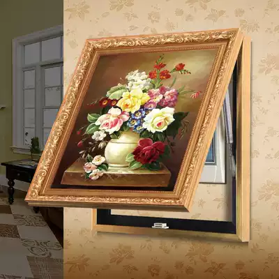 European-style meter box decorative painting high-end horizontal vertical push-pull electric switch mobile power supply decorative painting nail-free hydraulic type