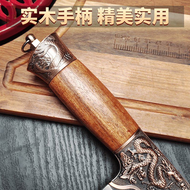 池匠作菜刀旗舰店官方家用龙头锻打纹斩切两用刀H168-淘宝网