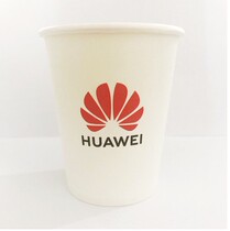 HUAWEI paper cup HUAWEI water Cup disposable paper cup customized water Cup 9 ounce paper cup 500 HUAWEI paper cup