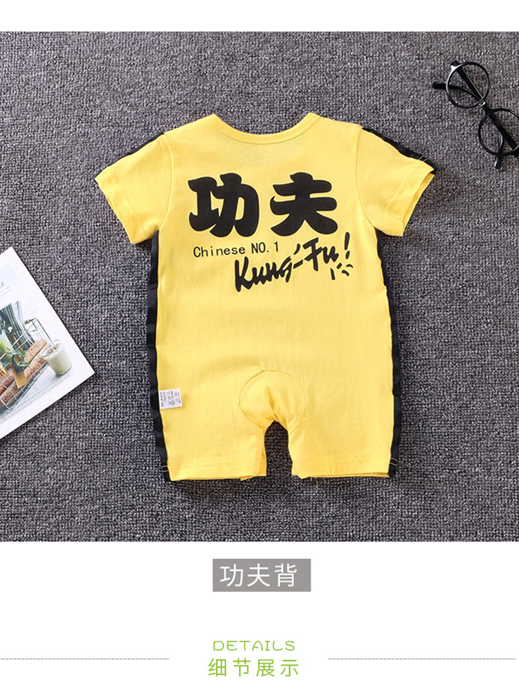 Bé mùa hè của phụ nữ ngắn tay mỏng jumpsuit cotton 0 bé phần mỏng 3 Cáp Nhĩ Tân 6 nam bé Xiêm 9 tháng romper bộ body mùa hè cho bé gái