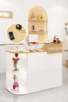 Brief Modern Cashiers Shop Small Clothing Shop Womens Clothing Shop Bar Counter Front Desk Reception Desk Cabinet