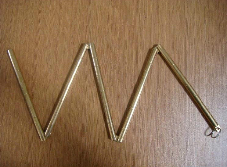 Marine volume with pure copper measuring depth rod 1 m bronze measuring deep ruler amount water ruler folding and measuring deep rod 370306 copper folding