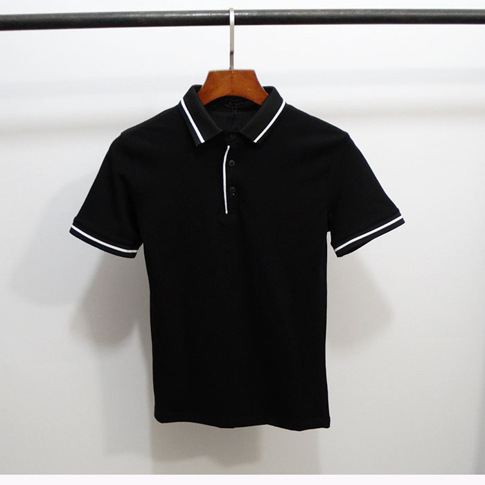 Màu sắc đơn giản cho bé trai Áo sơ mi POLO Hàn Quốc Áo thun ngắn tay mùa hè ve áo cơ thể thủy triều thủy triều anh chàng hoang dã áo polo nam đẹp