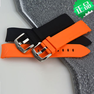 原装正品GOLGEN古尊配件硅胶皮带9131M  22橡胶真皮男士表带6141M