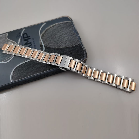 Original Tianjun Tianjun Watch Strap 1028L 1050L Genuine Leather Red Steel Strap Accessories Butterfly Buckle 1029 7052