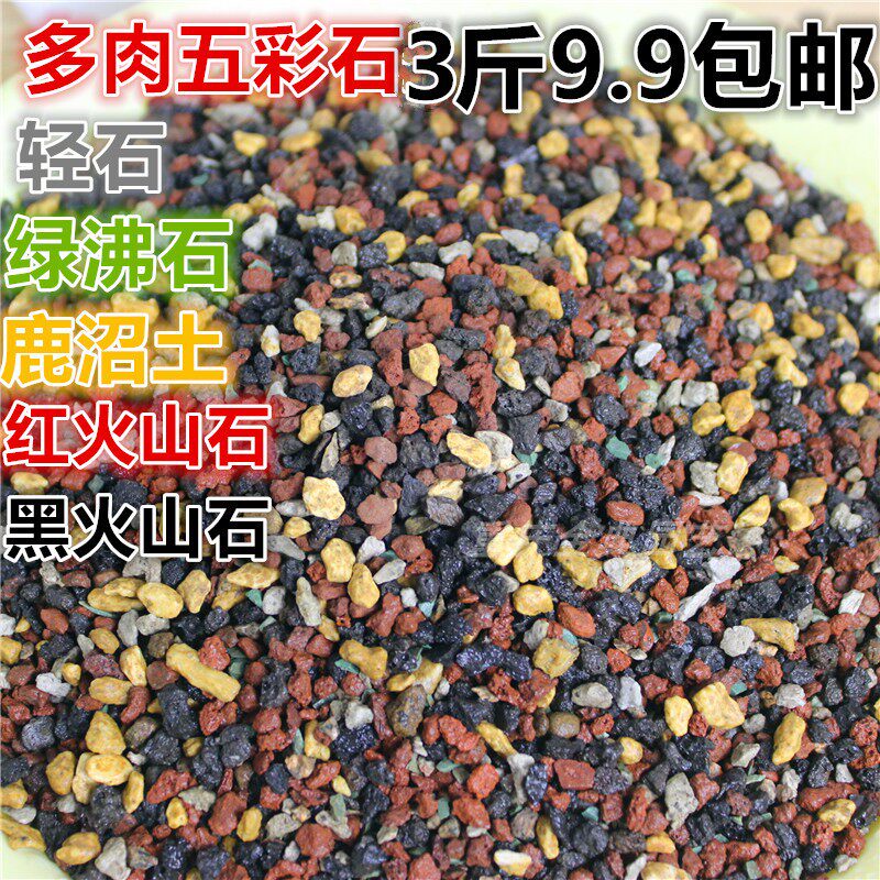 Succulent Particulate Soil Colorful Stone Flower Soil Peat Planting Soil Pavement Stone Volcanic Stone Deer Marsh Soil