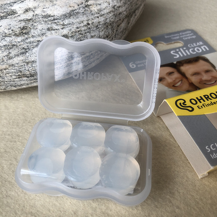German Ohropax Silicone Soundproof Earplugs Sleep Anti Noise Work Learning Noise Reduction Silent Comfort Inset