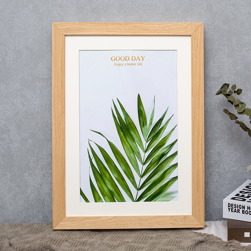 Thickened plane solid wood picture frame oil 16 inches 20 inches 24 inches 30 inches 36 inches 60 inches large size frame can be customized