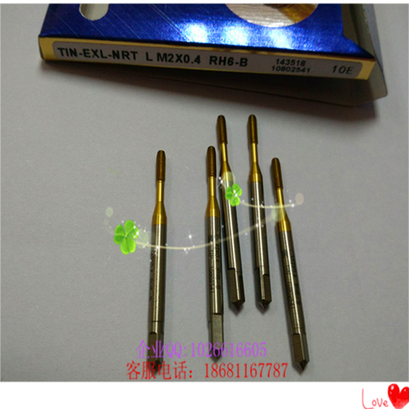 Taiwan Dabao TOSG titanium plated left tooth extrusion tapping M2*0.4RH6-B anti-tooth tapping chipless machine tap