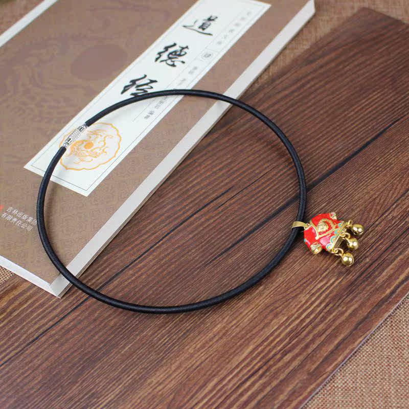 Jingtai Blue Dragon Robe Pendant Short Money Chain Lock Bone Chain Woman Neck Necklace Wearing Neck Ornaments Child Baby Item Ring Gift