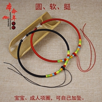 Original hand-woven Baby Baby Baby adult collar gold lock Jade sling rope necklace lanyard diy