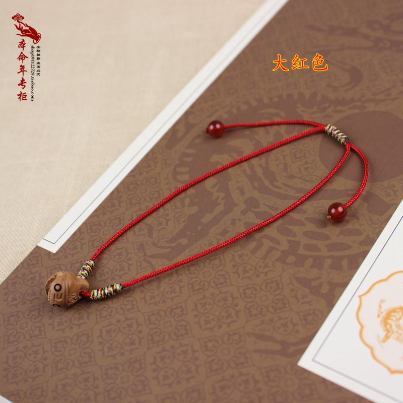 Năm linh thiêng của quỷ dữ, chạm khắc gỗ gụ tự nhiên, chuông đầu hổ, dệt tay, dây thừng đầy màu sắc, vòng chân vòng chân cho nữ