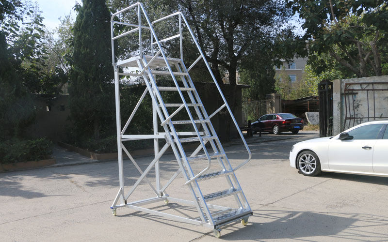 Creation Nameplate Warehouse Mobile Platform Den High Car With Pulley Den High Ladder Multifunction Shelf Terra Supermarket Barrica Ladder