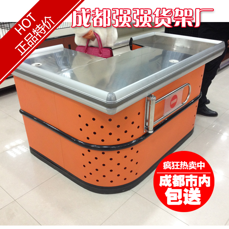 Sichuan manufacturers customize various stainless steel supermarket cashier counters convenience store corner cashier desks in many provinces
