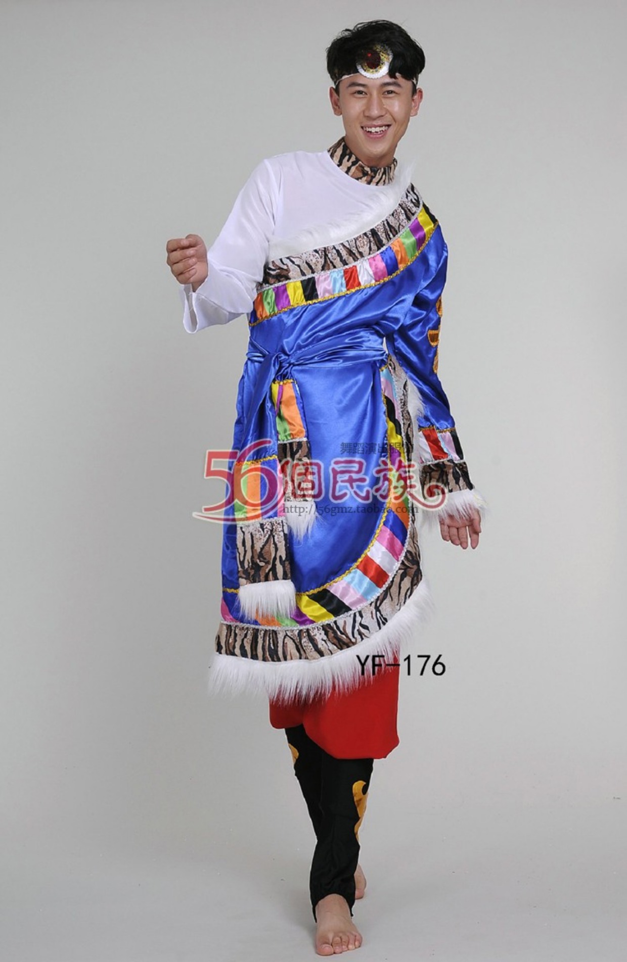 Trang phục múa Tây Tạng nam mới trưởng thành thiểu số Tây Tạng biểu diễn trang phục đồng cỏ thời trang nữ