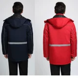 Зимняя удерживающая тепло износостойкая куртка для работы, рабочая одежда, увеличенная толщина