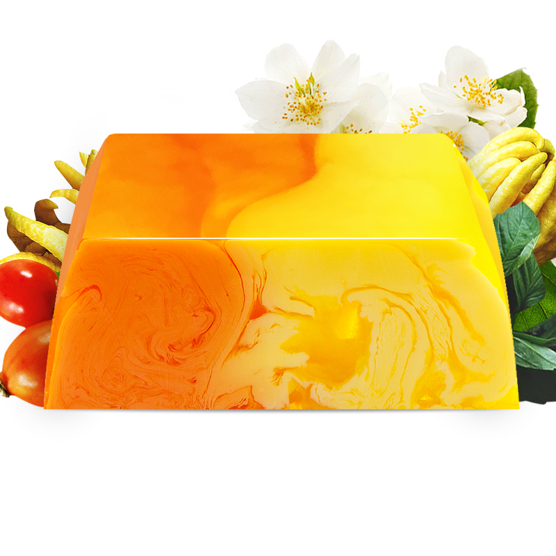 ⭐Kasha orange flower handmade essential oil soap firming pores moisturizing gift box imported from Latvia