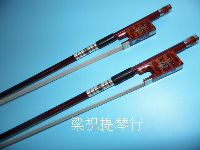 Factory direct sales violin Hemu bow rod bow playing carbon fiber bow Natural horsetail ebony snake wood tail library