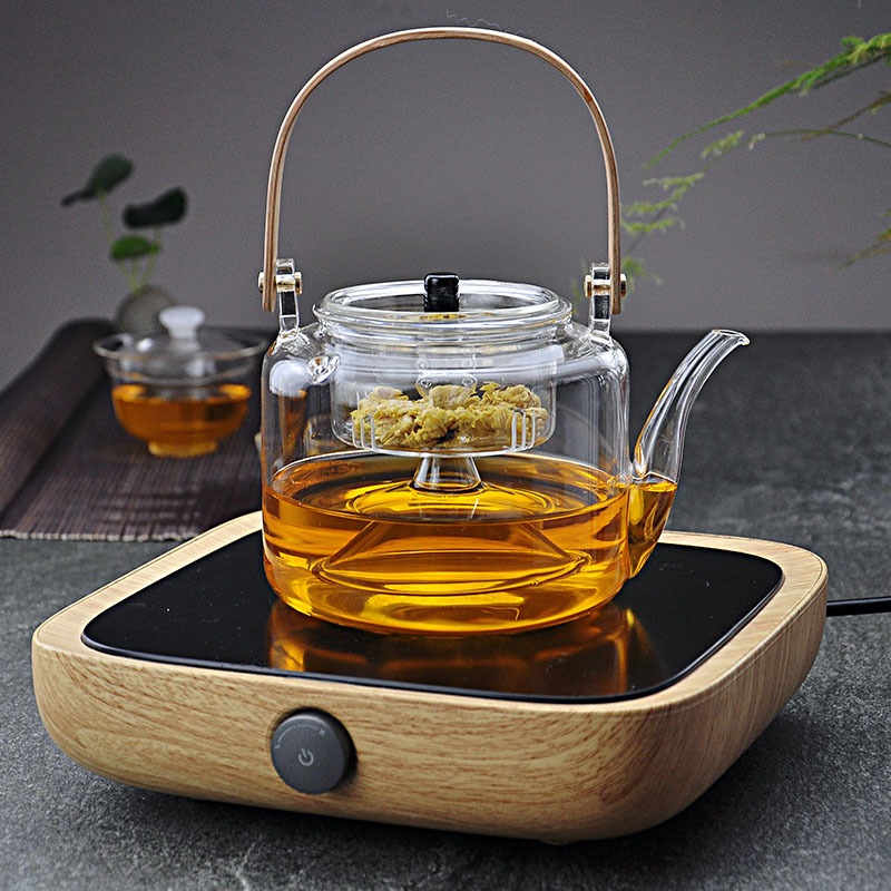 Heat-resistant glass cooking tea cooker steamer kettle black tea pot electric ceramic tea oven large filter beam pot