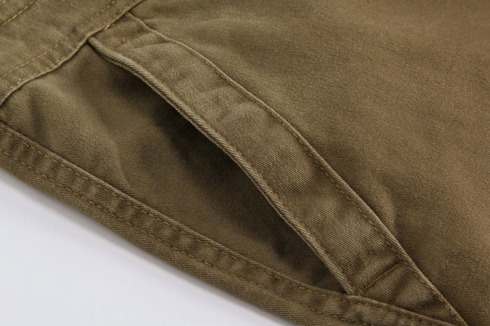 Quần nam mùa thu nhiều túi lỏng phiên bản quần âu mặc quần yếm cotton nam giản dị để gửi thắt lưng quần áo unisex