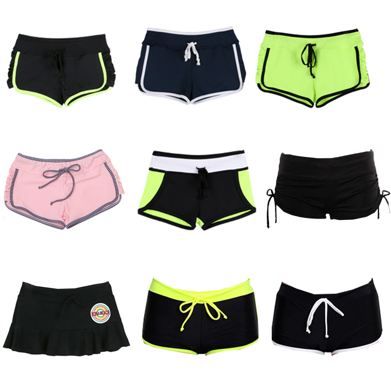 Swimsuit Female Korean version of conservative Tiglutes Slim Speed Dry Sports Bubble Spa Holiday Seaside Beach Shorts