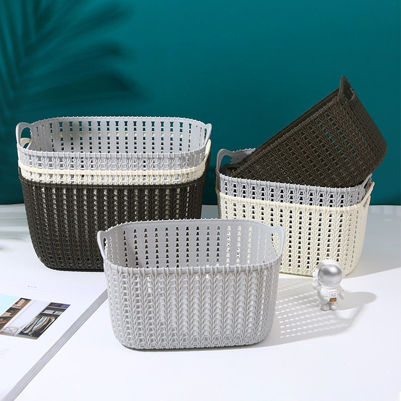 Like a basket of snack toy debris packaging basket handdress storage basket plastic desktop collection basket