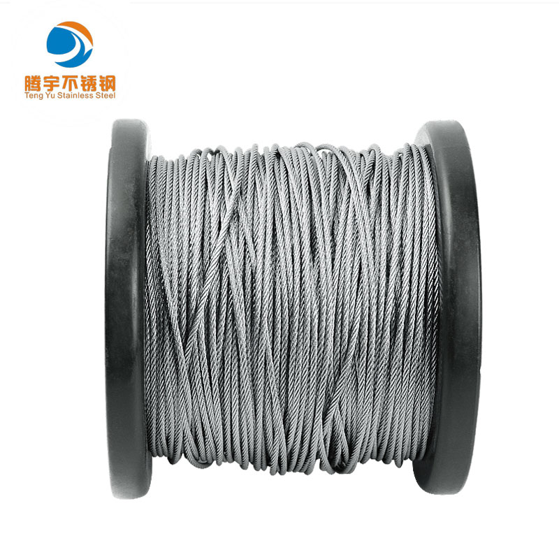 304 wire rope thin clothesline rack plastic-coated stainless steel wire rope replacement 1 2 3 4 5 6 8 10mm thick