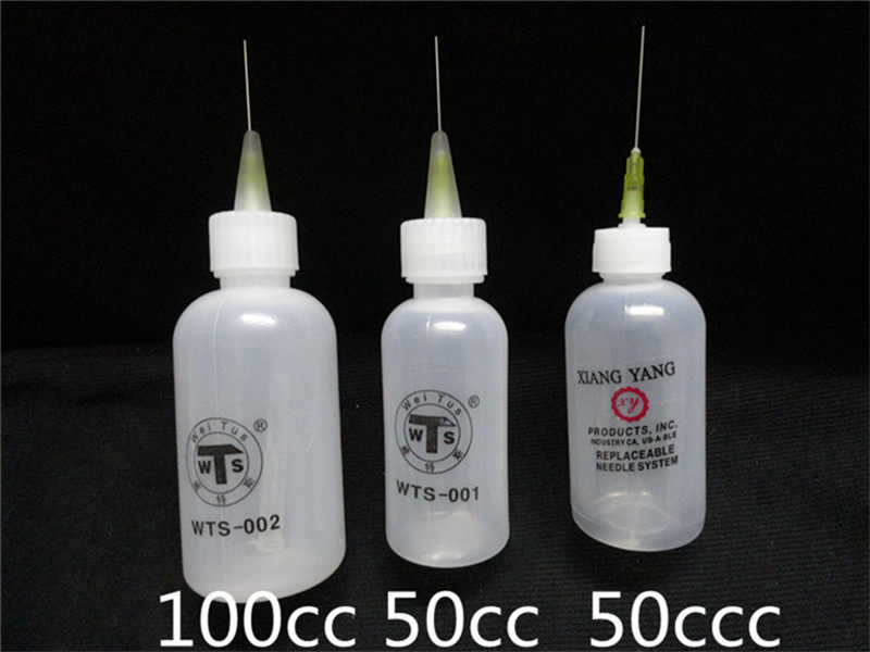 Vites thickened section 100ML rosin bottle Alcohol bottle aid welding bottle with needle point glue bottle glue bottle